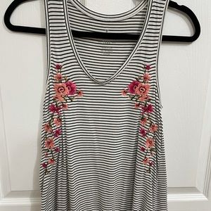 super soft striped & floral tank!!